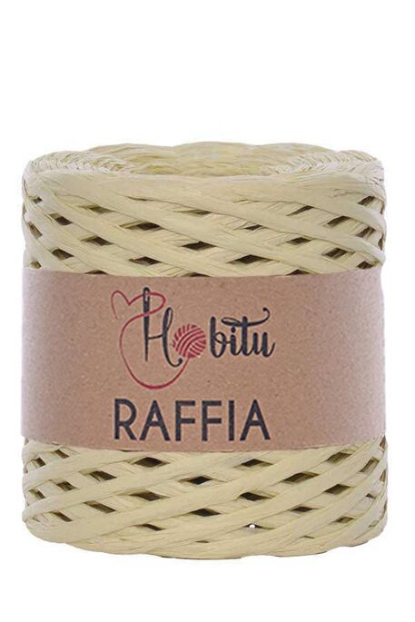 Hobitu Yarn - HOBİTU RAFFİA İPİ 200 GR G45 Buğday