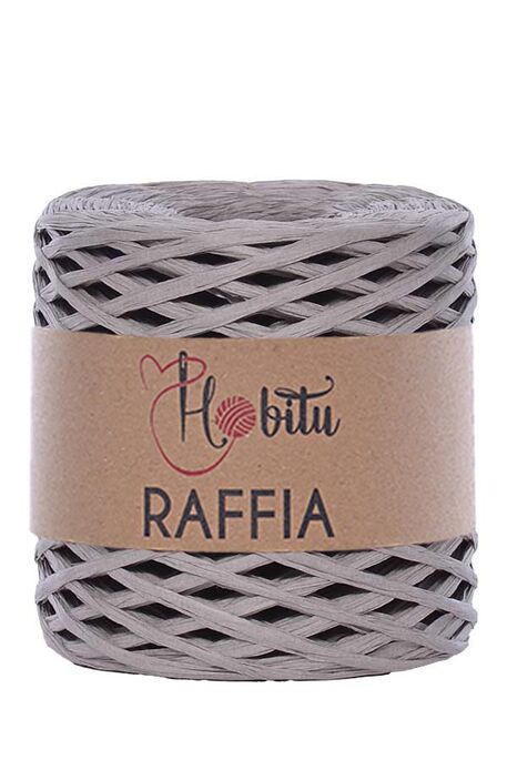 Hobitu Yarn - HOBİTU RAFFİA İPİ 200 GR G53 Gri