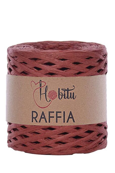 Hobitu Yarn - HOBİTU RAFFİA İPİ 200 GR G62 Bordo