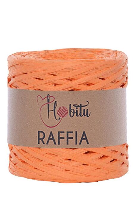 Hobitu Yarn - HOBİTU RAFFİA İPİ 200 GR G65 Turuncu