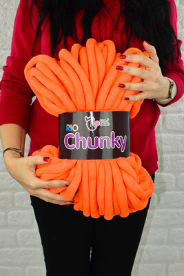 HOBİTU RİO CHUNKY KNİTTİNG YARN 1358 ORANGE - Thumbnail