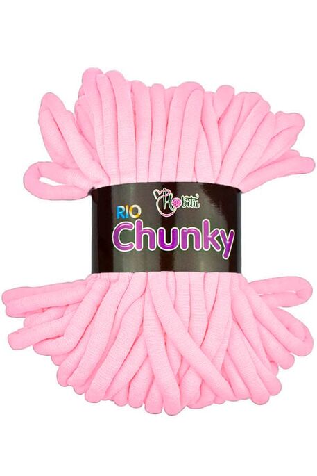 Hobitu Yarn - HOBİTU RİO CHUNKY KNİTTİNG YARN 1411 POWDER RINK