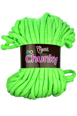 Hobitu Yarn - HOBİTU RİO CHUNKY KNİTTİNG YARN 1907 NEON GREEN