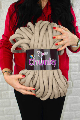 HOBİTU RİO CHUNKY KNİTTİNG YARN 2205 MINK - Thumbnail