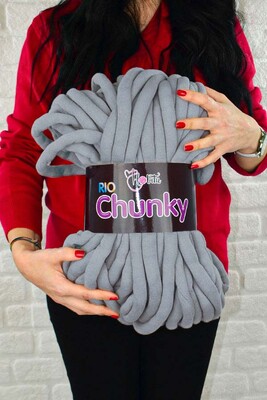 HOBİTU RİO CHUNKY KNİTTİNG YARN 2304 GRAY - Thumbnail