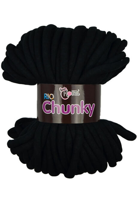 Hobitu Yarn - HOBİTU RİO CHUNKY KNİTTİNG YARN 2401 BLACK