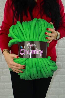 HOBİTU RİO CHUNKY KNİTTİNG YARN 3240 APPLE GREEN - Thumbnail