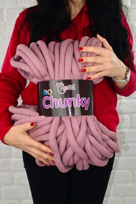 HOBİTU RİO CHUNKY KNİTTİNG YARN 3320 DRIED ROSE - Thumbnail