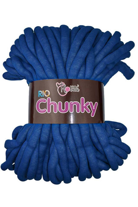 Hobitu Yarn - HOBİTU RİO CHUNKY KNİTTİNG YARN 3750 SAKS BLUE