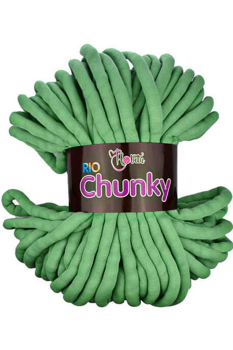 Hobitu Yarn - HOBİTU RİO CHUNKY KNİTTİNG YARN 3845 ALMOND GREEN