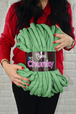 HOBİTU RİO CHUNKY KNİTTİNG YARN 3845 ALMOND GREEN - Thumbnail