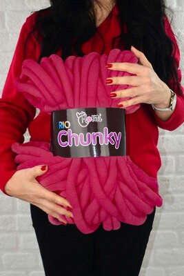 HOBİTU RİO CHUNKY KNİTTİNG YARN 5201 FUSHIA - Thumbnail