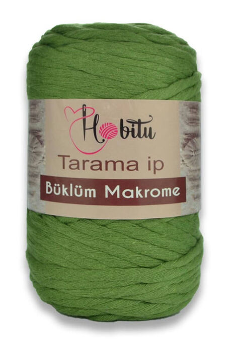 Hobitu Yarn - HOBİTU BÜKLÜM MACRAME TARAMA İP 187 Pine Green