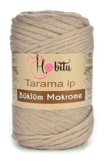 Hobitu Yarn - HOBITU BUKLUM TARAMA COTTON MACROME CARD YARN 168 MINK