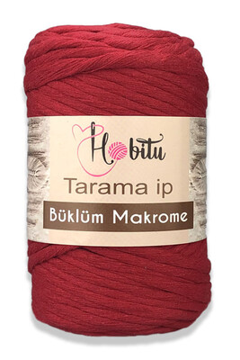 Hobitu Yarn - HOBITU BUKLUM TARAMA COTTON MACROME CARD YARN 173 Red