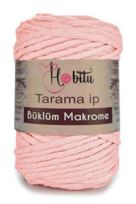 Hobitu Yarn - HOBITU BUKLUM TARAMA COTTON MACROME CARD YARN 195 Salmon