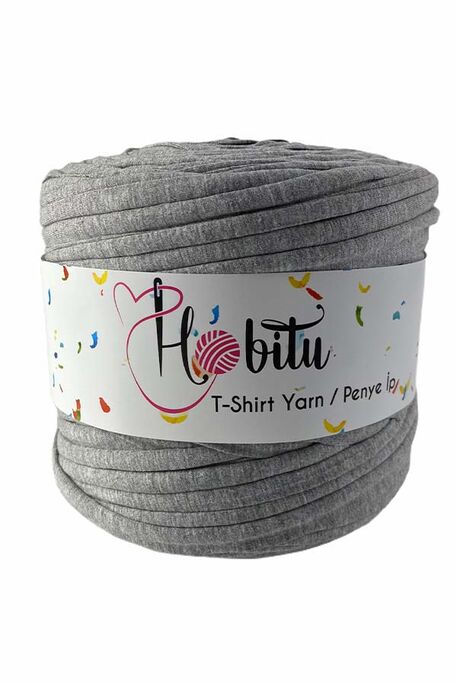 Hobitu Yarn - HOBİTU PENYE İP T-SHİRT YARN 195 Gray