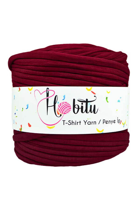 Hobitu Yarn - HOBİTU PENYE İP T-SHİRT YARN 999 Claret Red