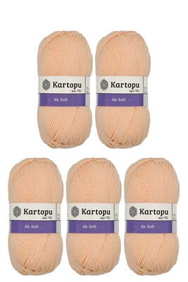 Kartopu Yarn - KARTOPU AK-SOFT 5 Lİ PAKET K356