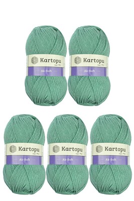 Kartopu Yarn - KARTOPU AK-SOFT 5 Lİ PAKET K493 Azur