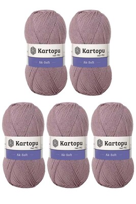 Kartopu Yarn - KARTOPU AK-SOFT 5 Lİ PAKET K713 Üzüm Suyu