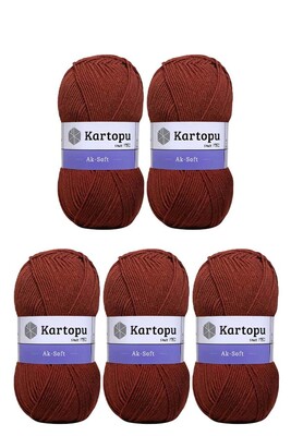 Kartopu Yarn - KARTOPU AK-SOFT 5 Lİ PAKET K832 Taba