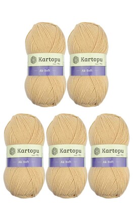 Kartopu Yarn - KARTOPU AK-SOFT 5 Lİ PAKET K855 Ten