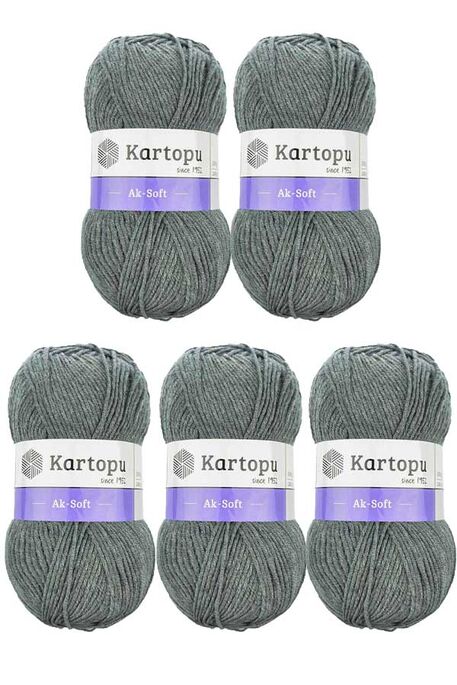 Kartopu Yarn - KARTOPU AK-SOFT 5 Lİ PAKET YARN K1002