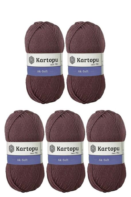 Kartopu Yarn - KARTOPU AK-SOFT 5 Lİ PAKET YARN K1707