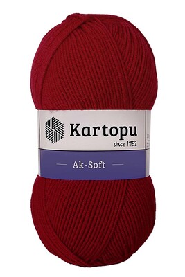 KARTOPU - KARTOPU AK-SOFT K114 Koyu Kırmızı