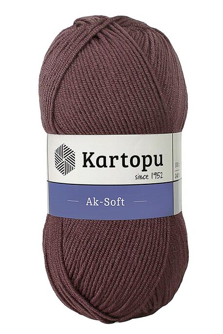 Kartopu Yarn - KARTOPU AK-SOFT KNİTTİNG YARN K1707 WİNE