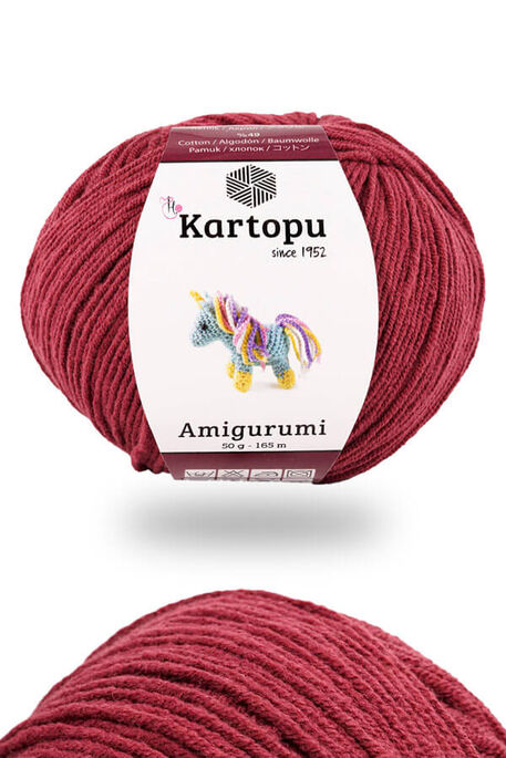 Kartopu Yarn - KARTOPU AMİGURUMİ K104 Bordo