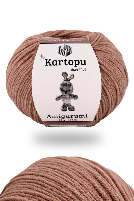 Kartopu Yarn - KARTOPU AMİGURUMİ K842 Kızıl Kahve