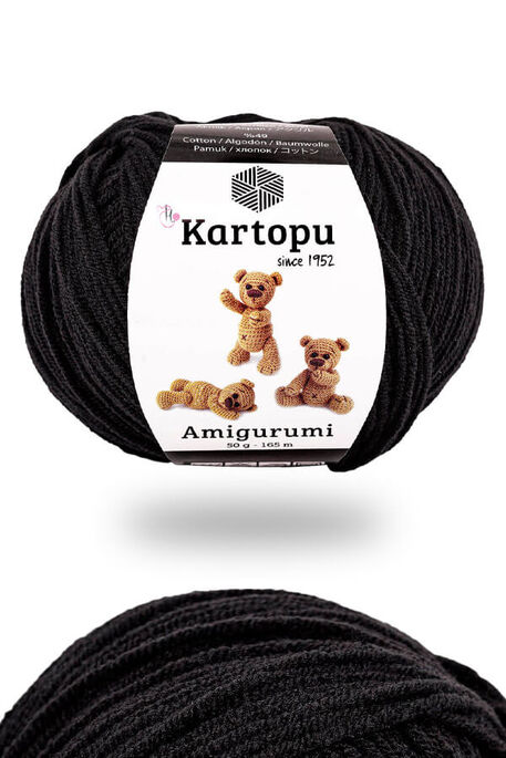 Kartopu Yarn - KARTOPU AMİGURUMİ K940 Siyah