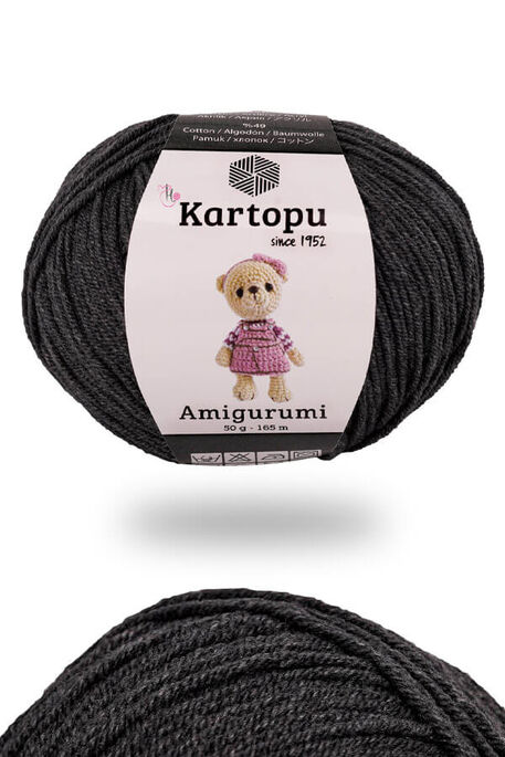 Kartopu Yarn - KARTOPU AMİGURUMİ K995 Antrasit