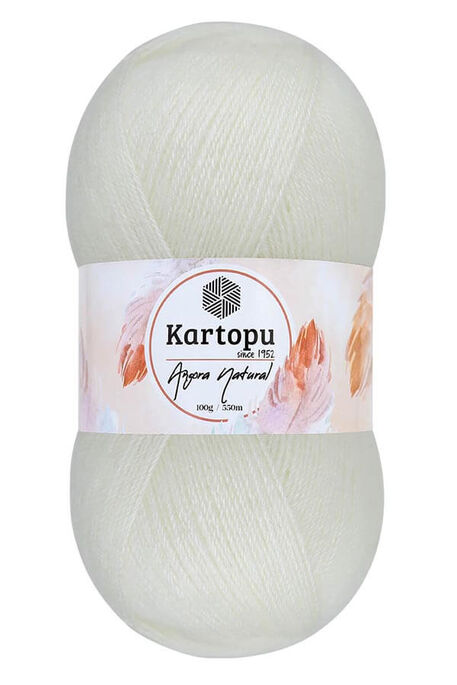 Kartopu Yarn - KARTOPU ANGORA NATUREL K013 Ekru