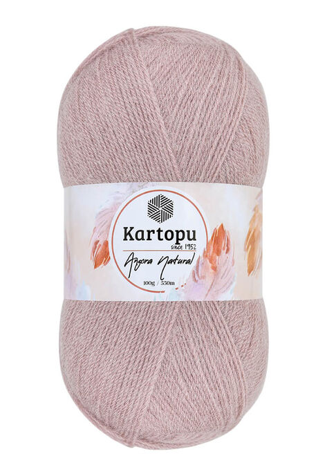 Kartopu Yarn - KARTOPU ANGORA NATUREL K758 Kirli Pudra