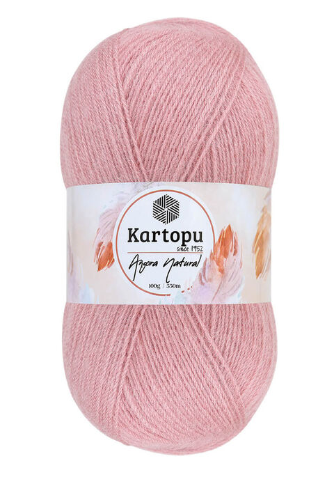 Kartopu Yarn - KARTOPU ANGORA NATUREL K778 Gül Kurusu