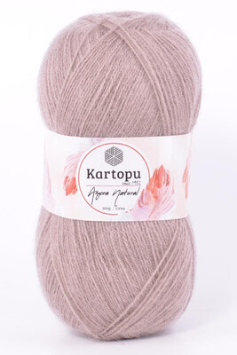 Kartopu Angora Natural Knitting Yarn,Cream - K025 - Hobiumyarns