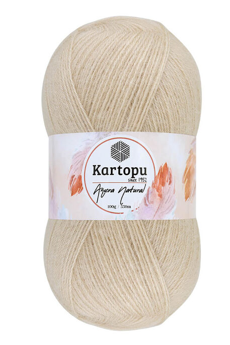 Kartopu Yarn - KARTOPU ANGORA NATUREL K855 Ten