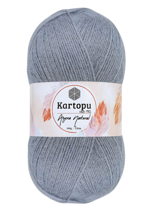 Kartopu Yarn - KARTOPU ANGORA NATUREL K989 Füme