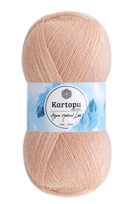 Kartopu Yarn - KARTOPU ANGORA NATUREL LUX SİMLİ K1873 Şampanya