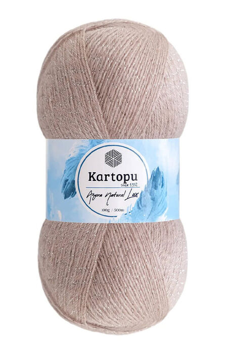 Kartopu Yarn - KARTOPU ANGORA NATUREL LUX SİMLİ K762 Taş