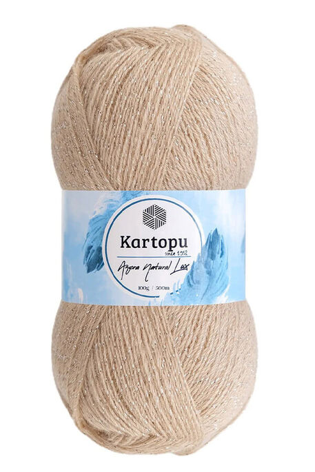 Kartopu Yarn - KARTOPU ANGORA NATUREL LUX SİMLİ K855 Ten