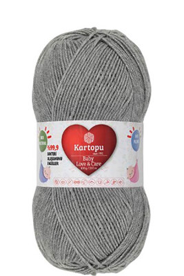 Kartopu Yarn - KARTOPU BABY LOVE&CARE YARN K1000 MEDIUM GRAY