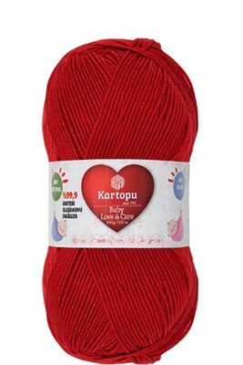 Kartopu Yarn - KARTOPU BABY LOVE&CARE YARN K125 TURKEY RED