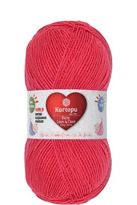 Kartopu Yarn - KARTOPU BABY LOVE&CARE YARN K254 POMEGRANATE FLOWER