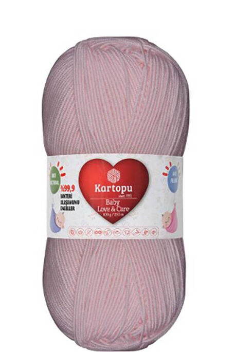 Kartopu Yarn - KARTOPU BABY LOVE&CARE YARN K255 SOFT PİNK