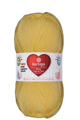 Kartopu Yarn - KARTOPU BABY LOVE&CARE YARN K331 BABY YELLOW