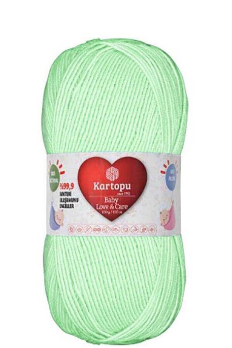 Kartopu Yarn - KARTOPU BABY LOVE&CARE YARN K485 BABY GREEN